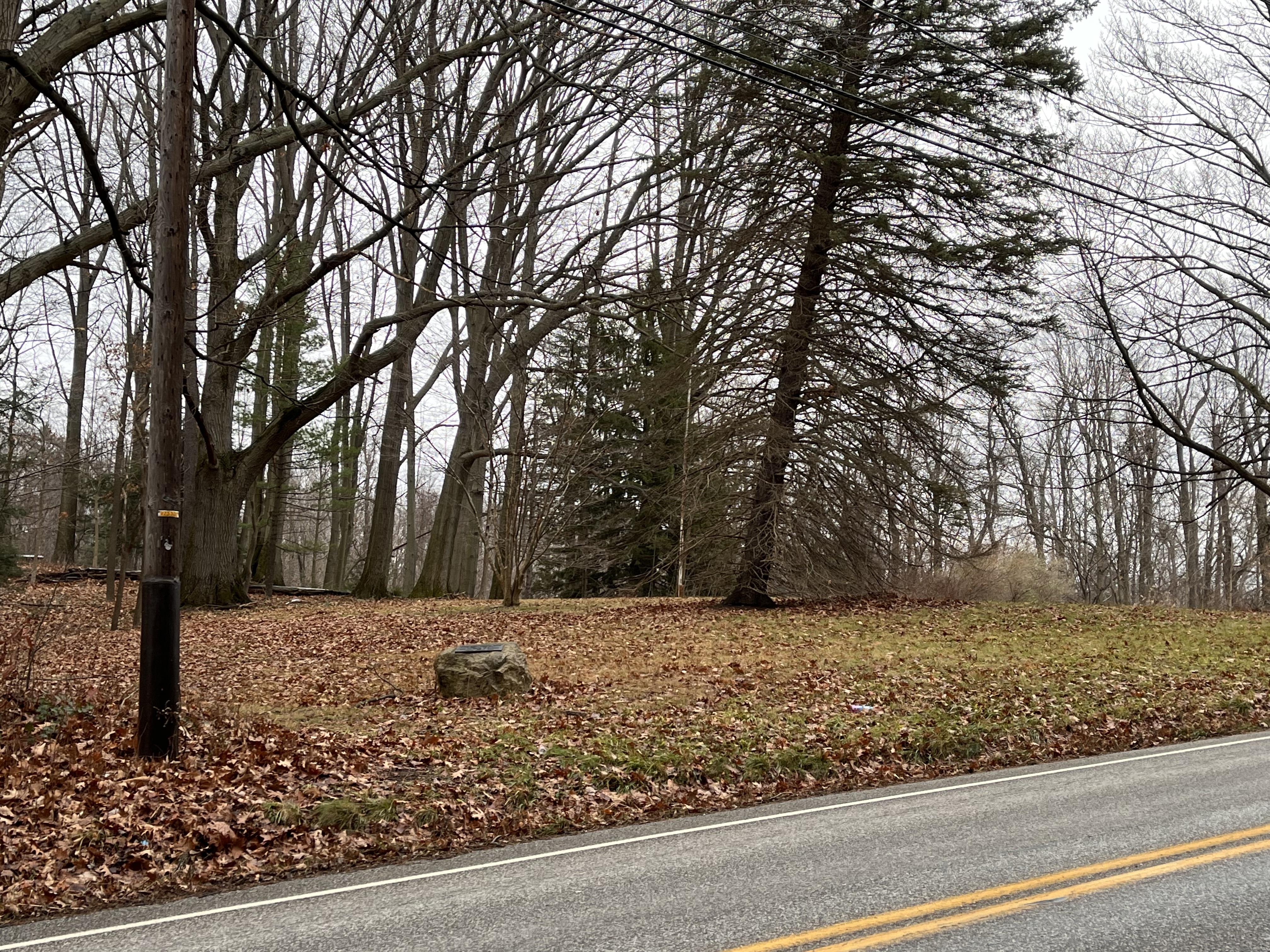 5. Site of first Asbury Church graveyard on Millfair Rd
