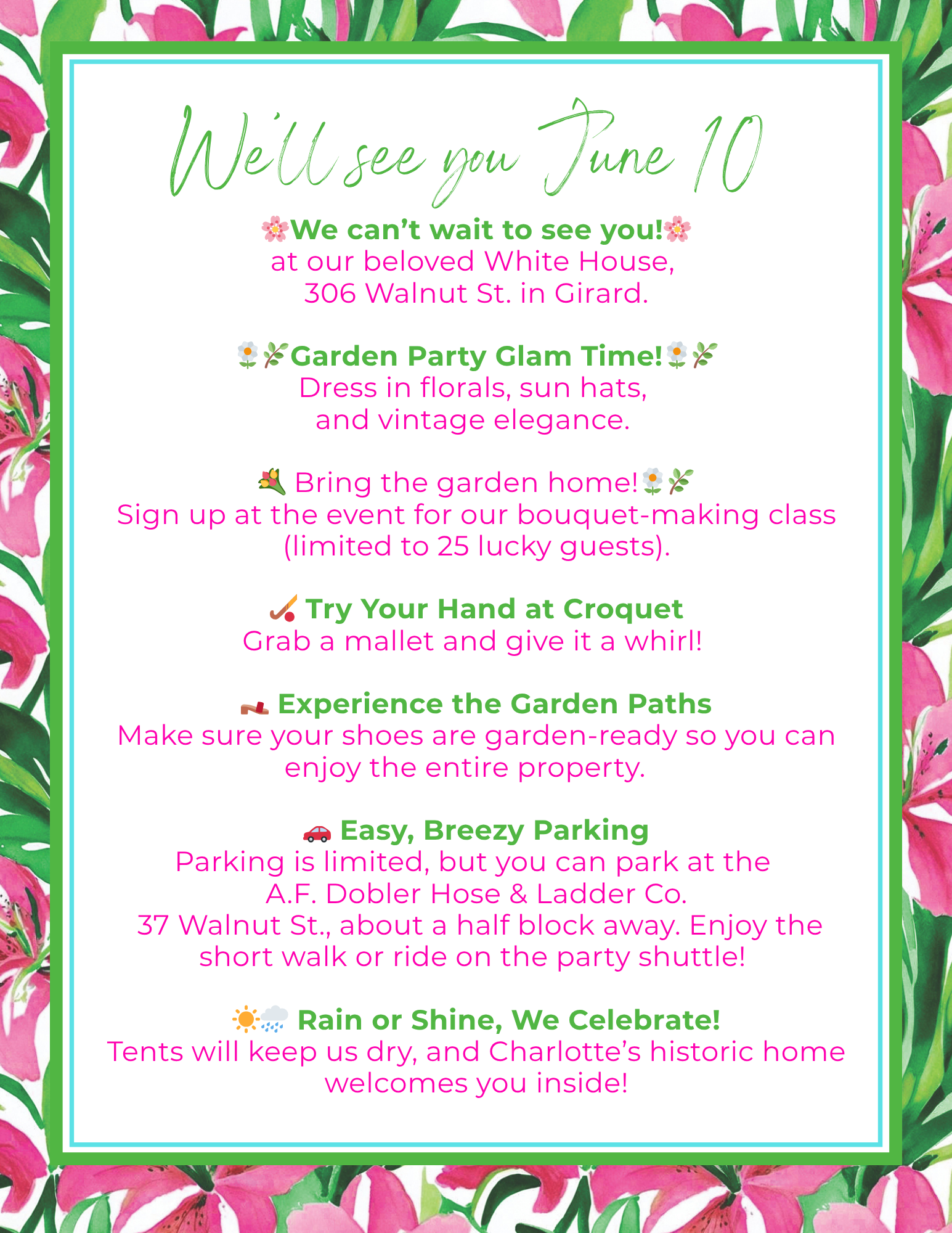 LIST For Geri 8.5 x 11 Mailing Label